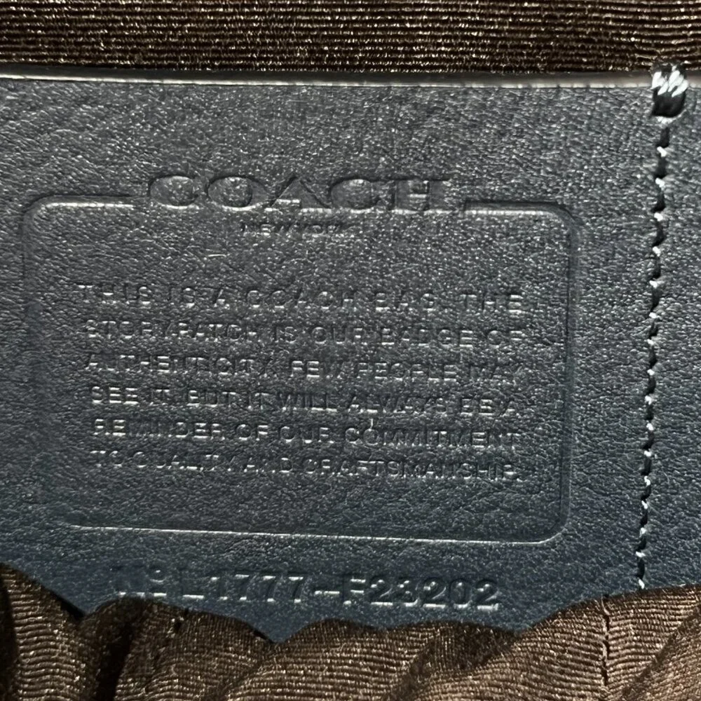 Coach‎ Hudson Leather Backpack Teal Blue Bucket School Work Briefcase Office